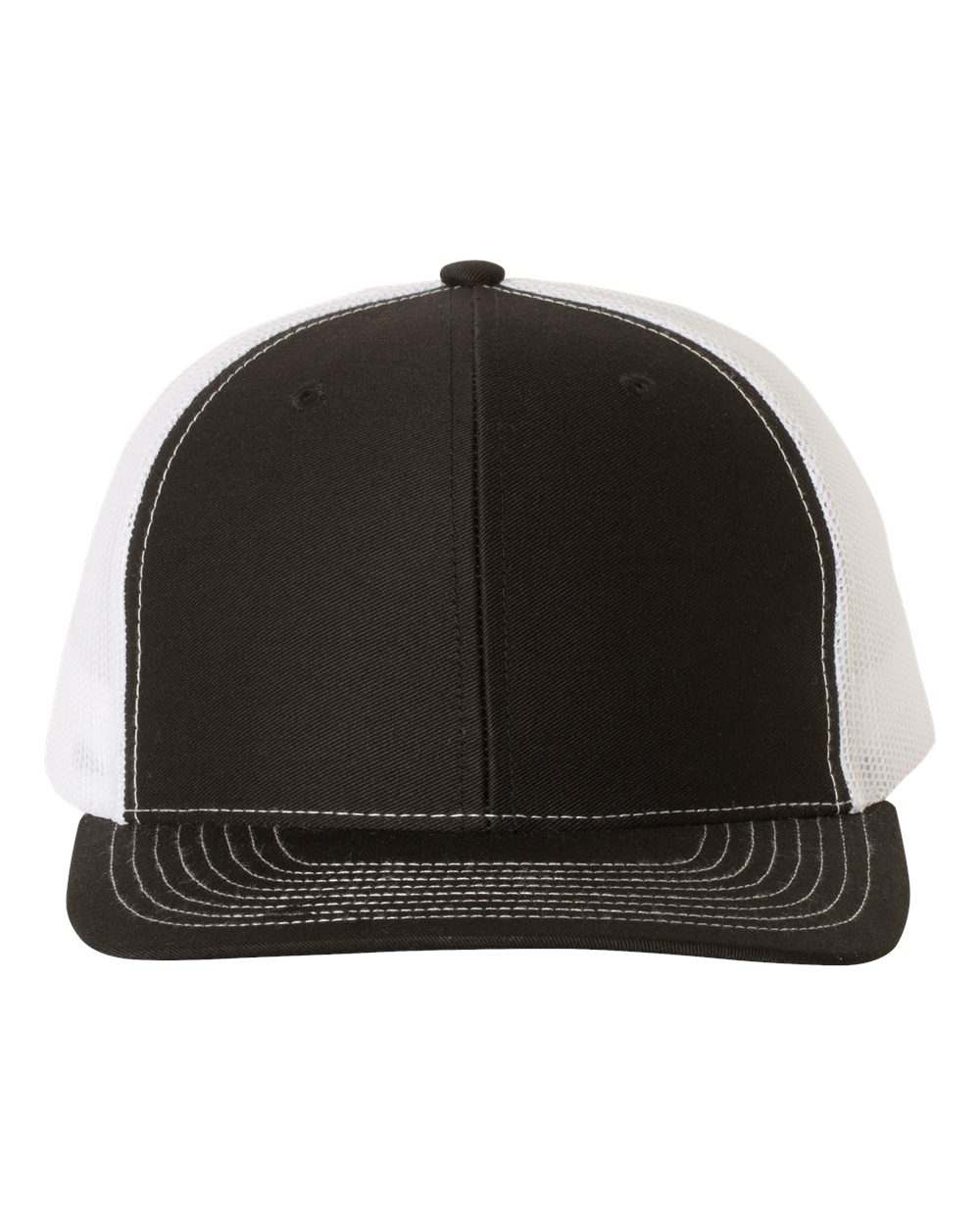 Richardson 112 Trucker Hat - Black / White