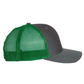 Richardson 112 Trucker Hat - Charcoal / Kelly Green