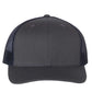 Richardson 112 Trucker Hat - Charcoal / Navy Blue