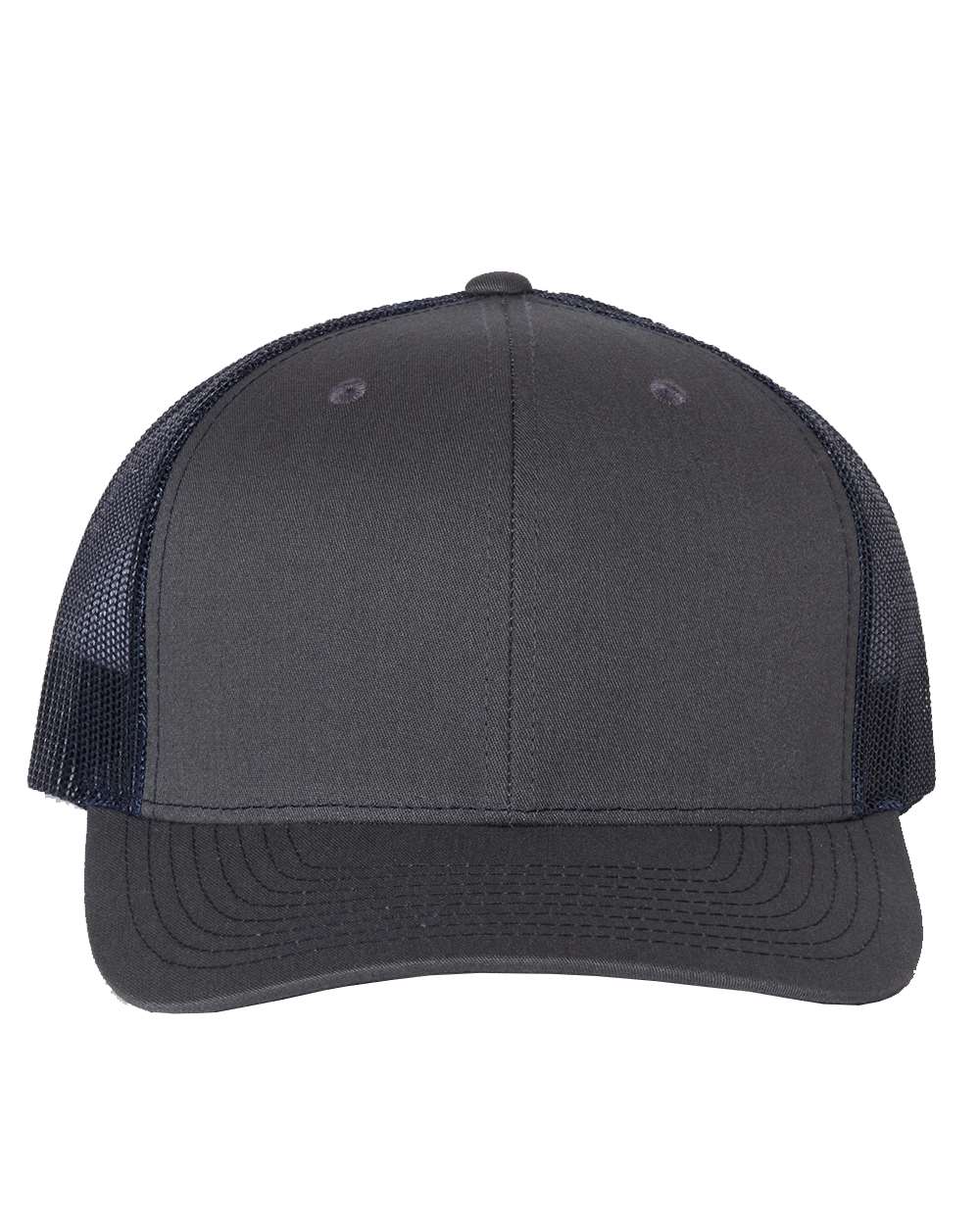Richardson 112 Trucker Hat - Charcoal / Navy Blue