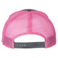 Richardson 112 Trucker Hat - Charcoal / Neon Pink
