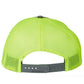 Richardson 112 Trucker Hat - Charcoal / Neon Yellow