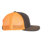 Richardson 112 Trucker Hat - Charcoal / Orange