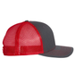Richardson 112 Trucker Hat - Charcoal / Red