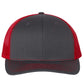 Richardson 112 Trucker Hat - Charcoal / Red