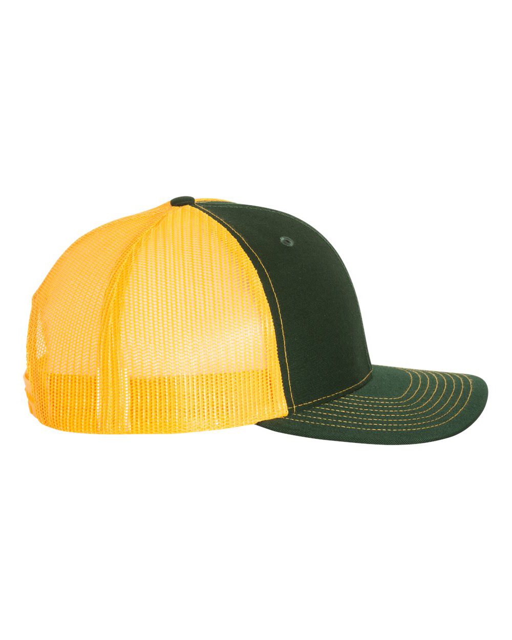 Richardson 112 Trucker Hat - Dark Green / Gold