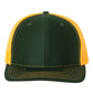 Richardson 112 Trucker Hat - Dark Green / Gold