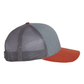 Richardson 112 Trucker Hat -Heather Gray / Charcoal / Dark Orange