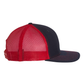 Richardson 112 Trucker Hat - Navy Blue / Red