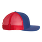 Richardson 112 Trucker Hat -Royal Blue / Red
