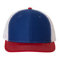 Richardson 112 Trucker Hat -Royal Blue / White / Red