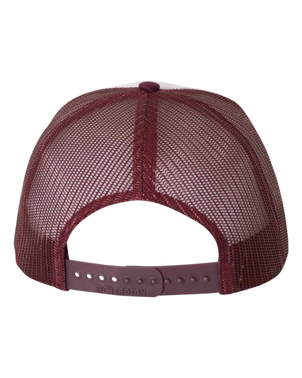 Richardson 112 Trucker Hat -White / Maroon