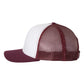Richardson 112 Trucker Hat -White / Maroon