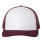 Richardson 112 Trucker Hat -White / Maroon