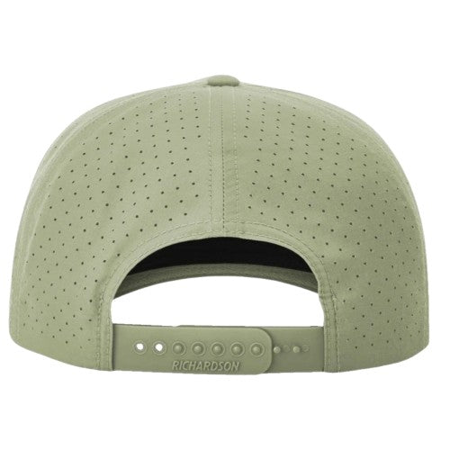 Richardson 355 Laser Perforated Performance Rope Hat - Light Olive/Olive