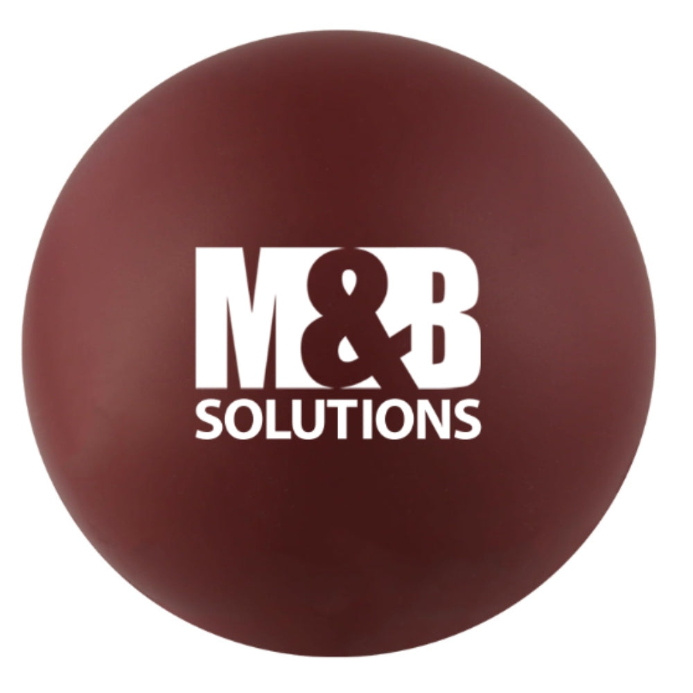Round Stress Ball - Burgundy