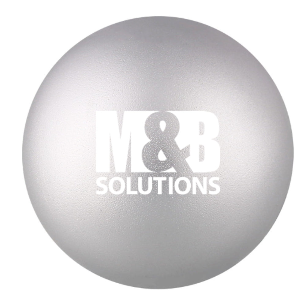 Round Stress Ball - Silver