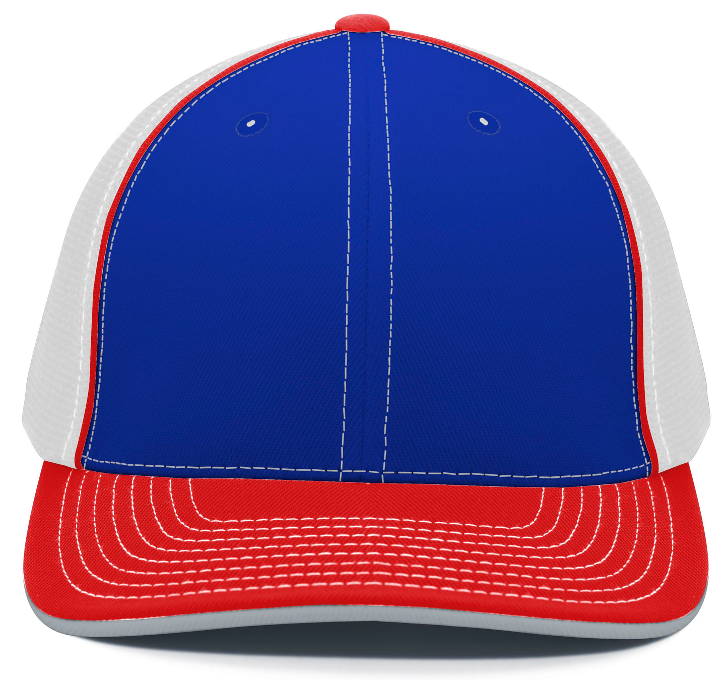 Pacific Headwear Trucker PacFlex Cap - Royal/White/Red