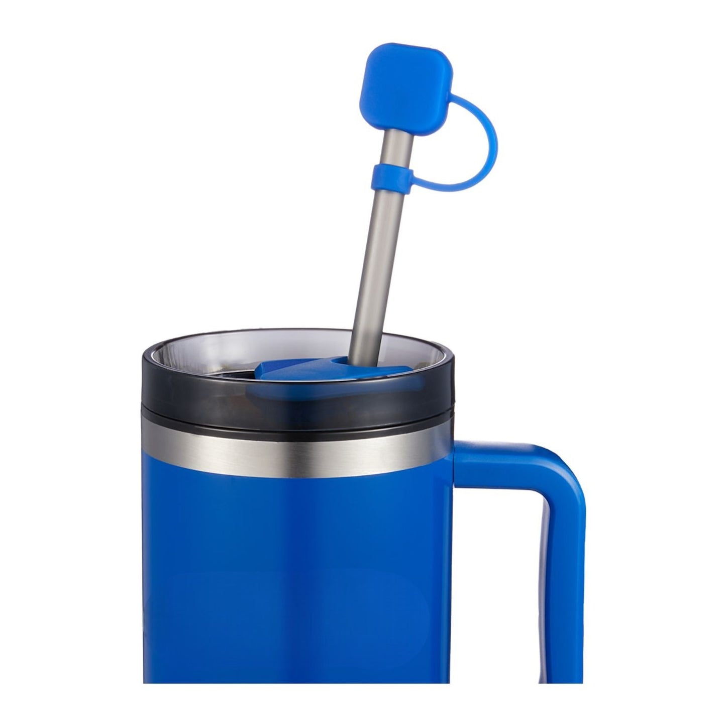 Silicone Straw Toppers - Royal
