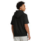 Champion® Reverse Weave® Short Sleeve Hooded Sweatshirt - Black