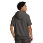 Champion® Reverse Weave® Short Sleeve Hooded Sweatshirt - Charcoal Heather