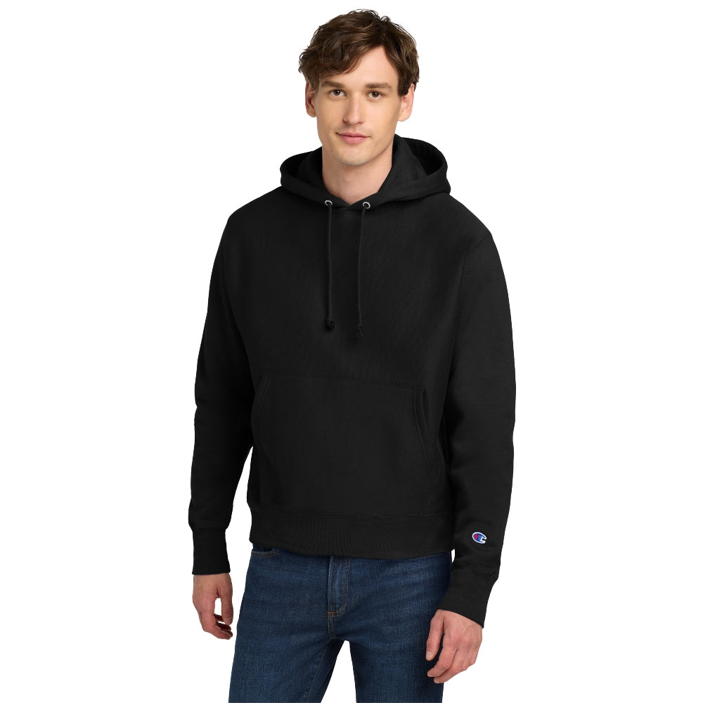Champion® Reverse Weave® Hooded Sweatshirt - Black