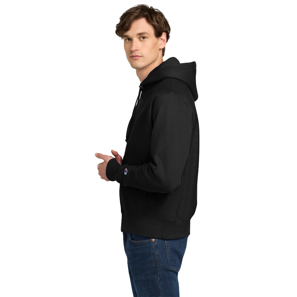Champion® Reverse Weave® Hooded Sweatshirt - Black