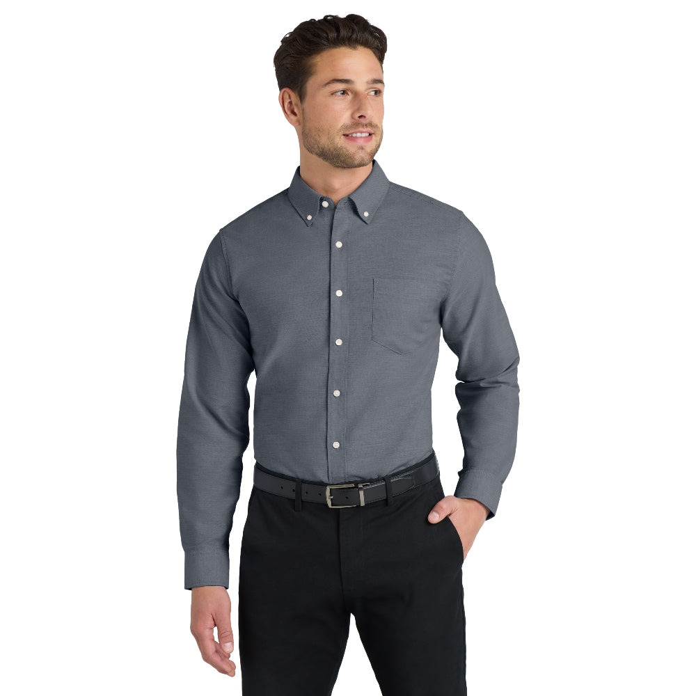 Port Authority® SuperPro™ Oxford Shirt - Black