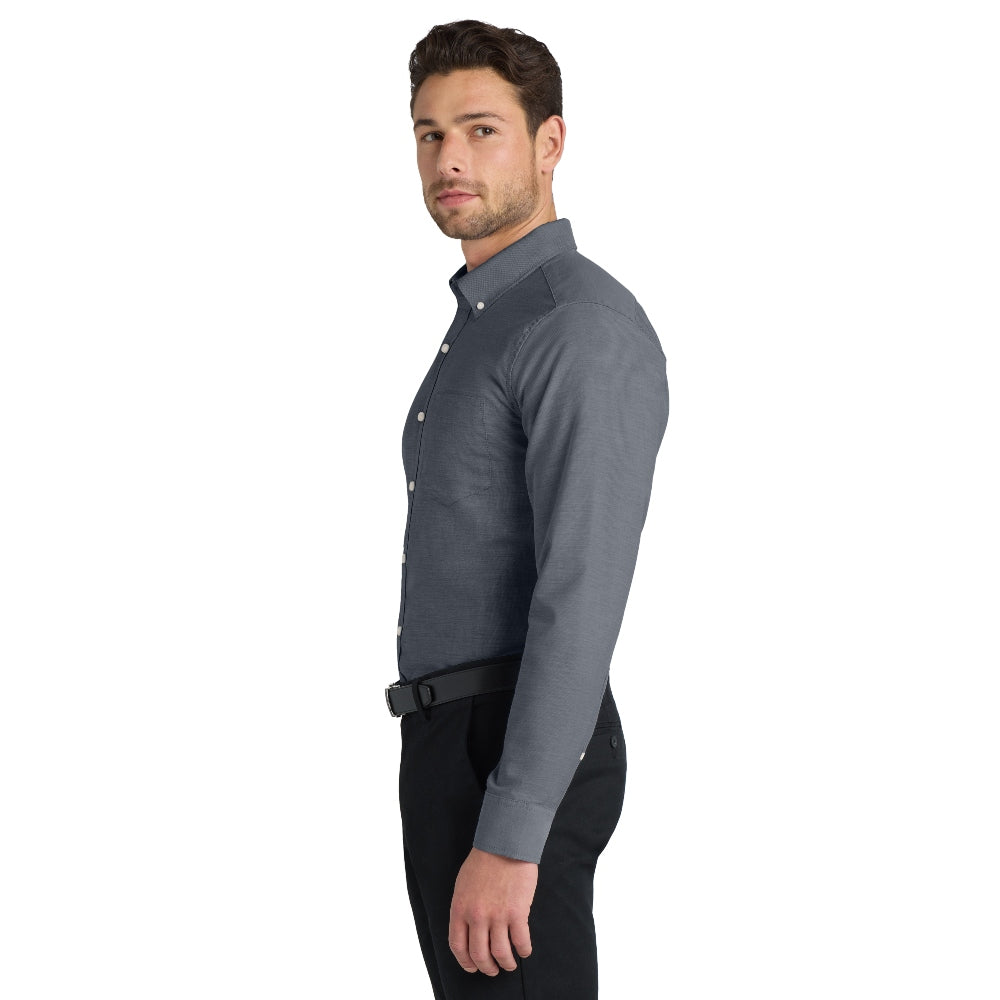 Port Authority® SuperPro™ Oxford Shirt - Black