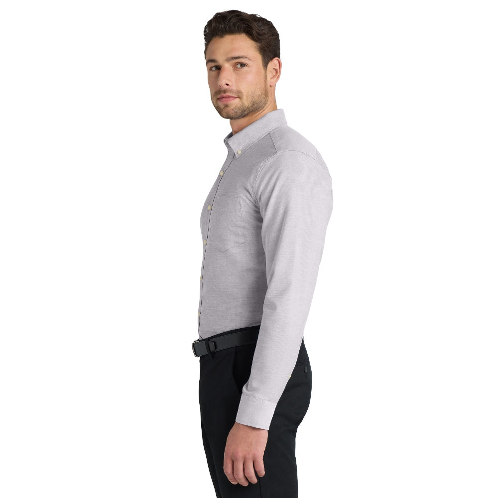 Port Authority® SuperPro™ Oxford Shirt - Gusty Grey