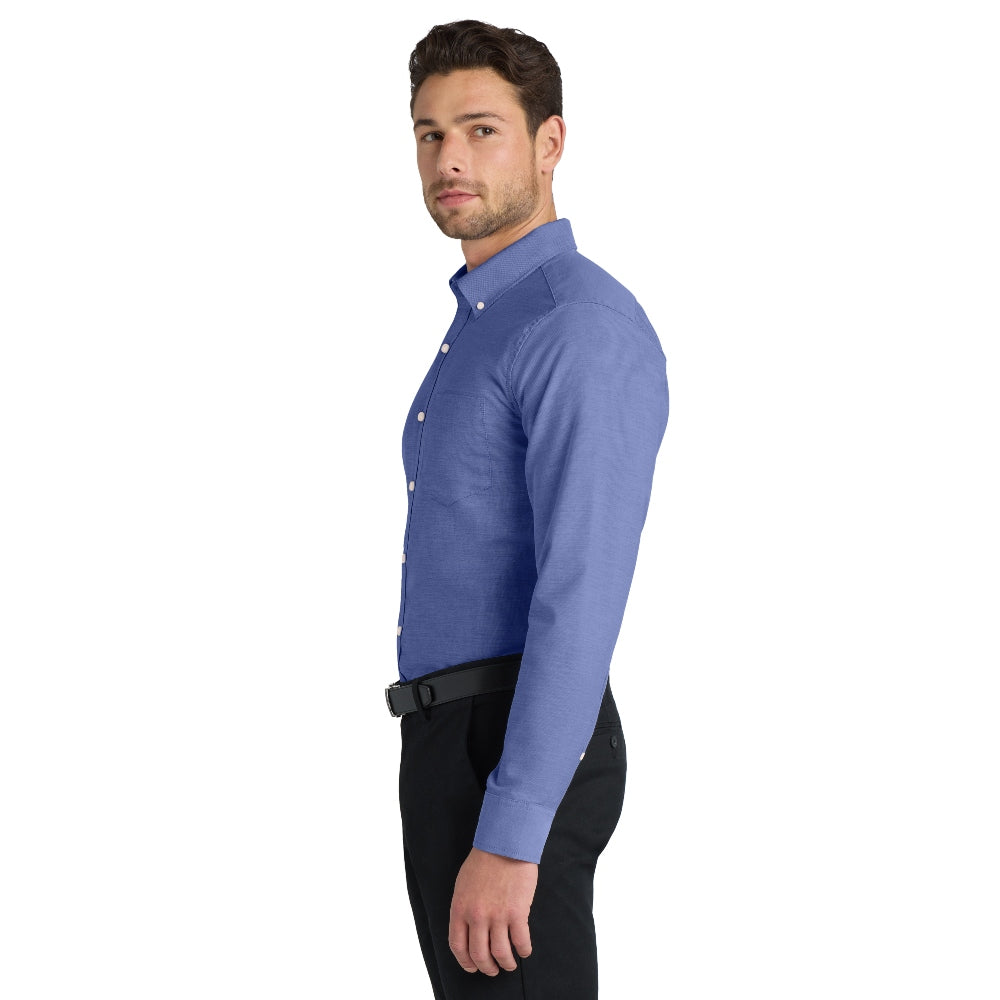 Port Authority® SuperPro™ Oxford Shirt - Navy