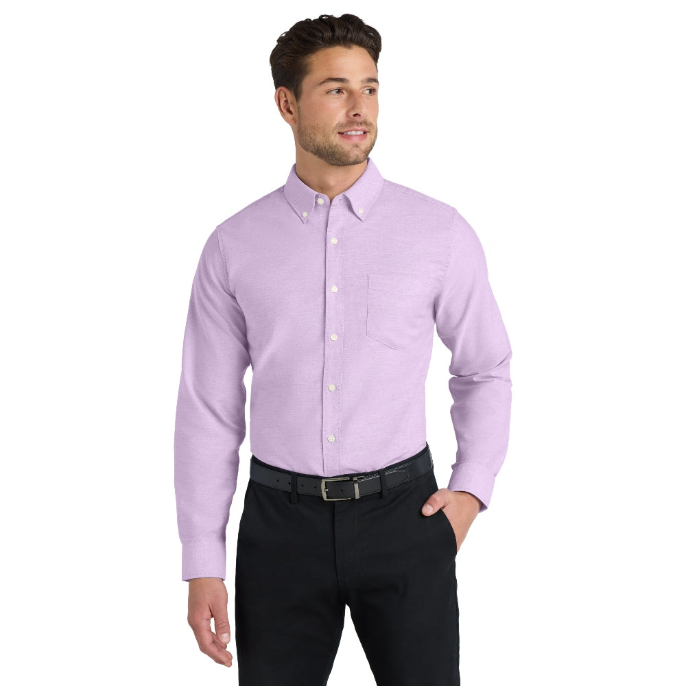 Port Authority® SuperPro™ Oxford Shirt - Soft Purple