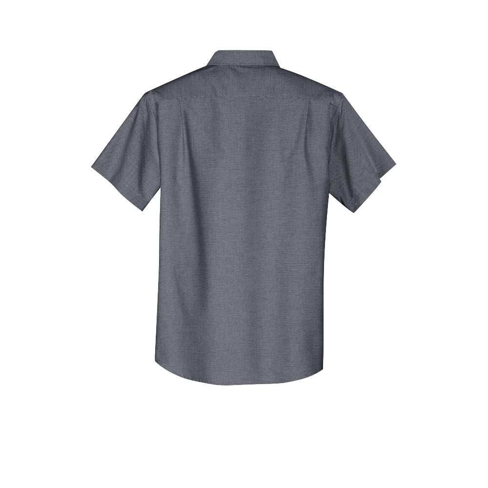 Port Authority® Short Sleeve SuperPro™ Oxford Shirt - Black