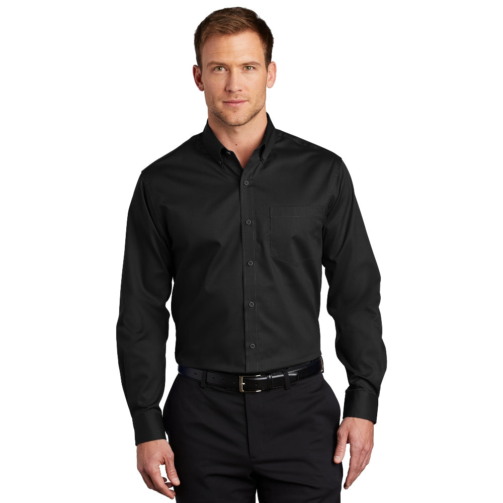 Port Authority® SuperPro™ Twill Shirt - Black