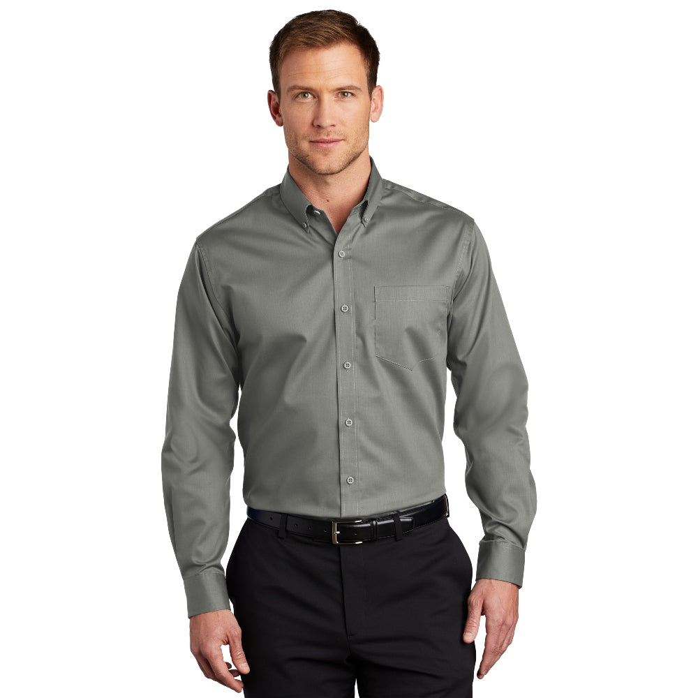 Port Authority® SuperPro™ Twill Shirt - Monument Grey