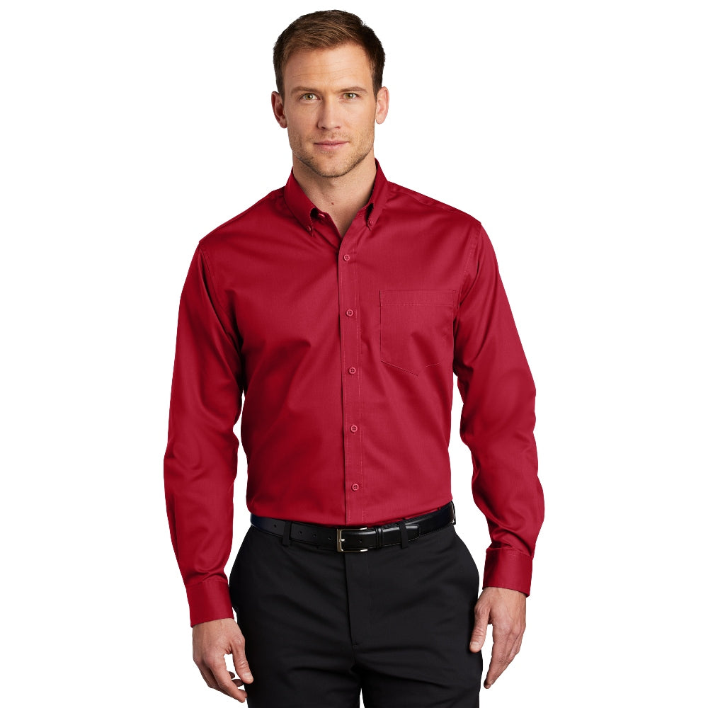 Port Authority® SuperPro™ Twill Shirt - Rich Red