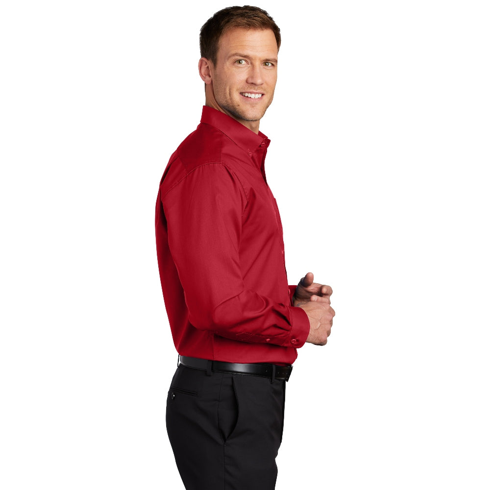 Port Authority® SuperPro™ Twill Shirt - Rich Red
