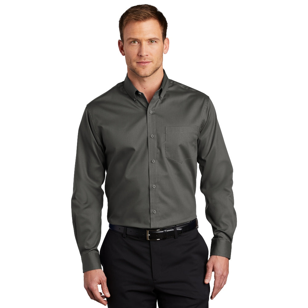 Port Authority® SuperPro™ Twill Shirt - Sterling Grey
