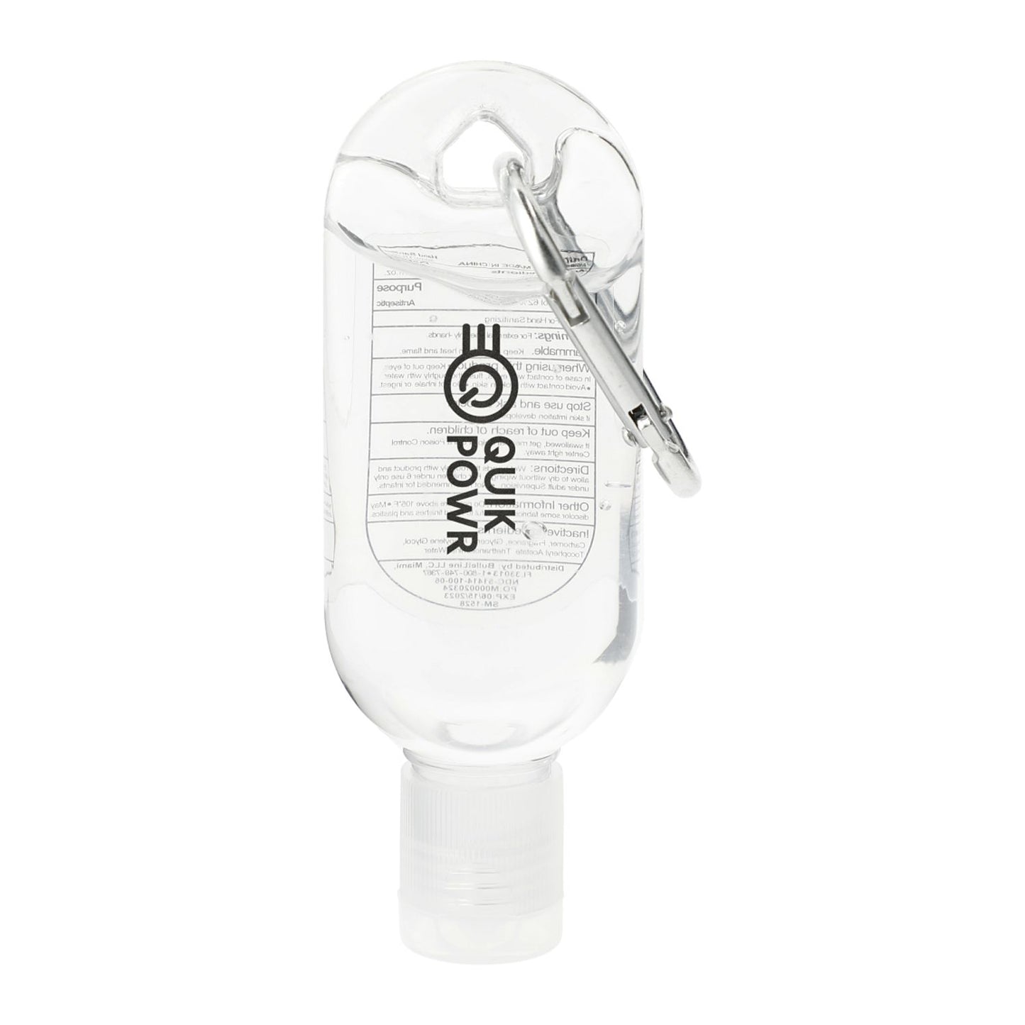 Clip-N-Go 1oz Hand Sanitizer with Mini Carabiner - Clear