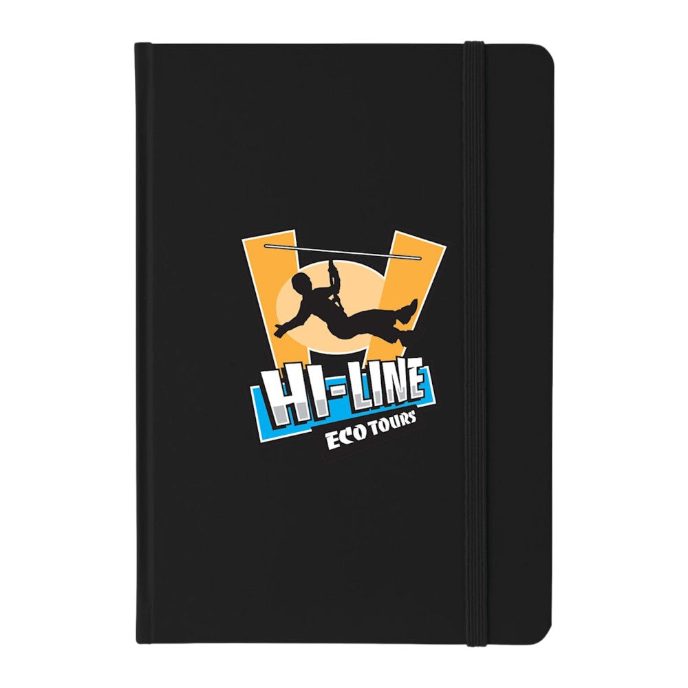 5" x 7" FSC® Mix Large Rainbow Notebook - Black
