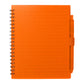 5.5” x 7” FSC® Recycled Spiral Notebook w RPET Pe - Orange