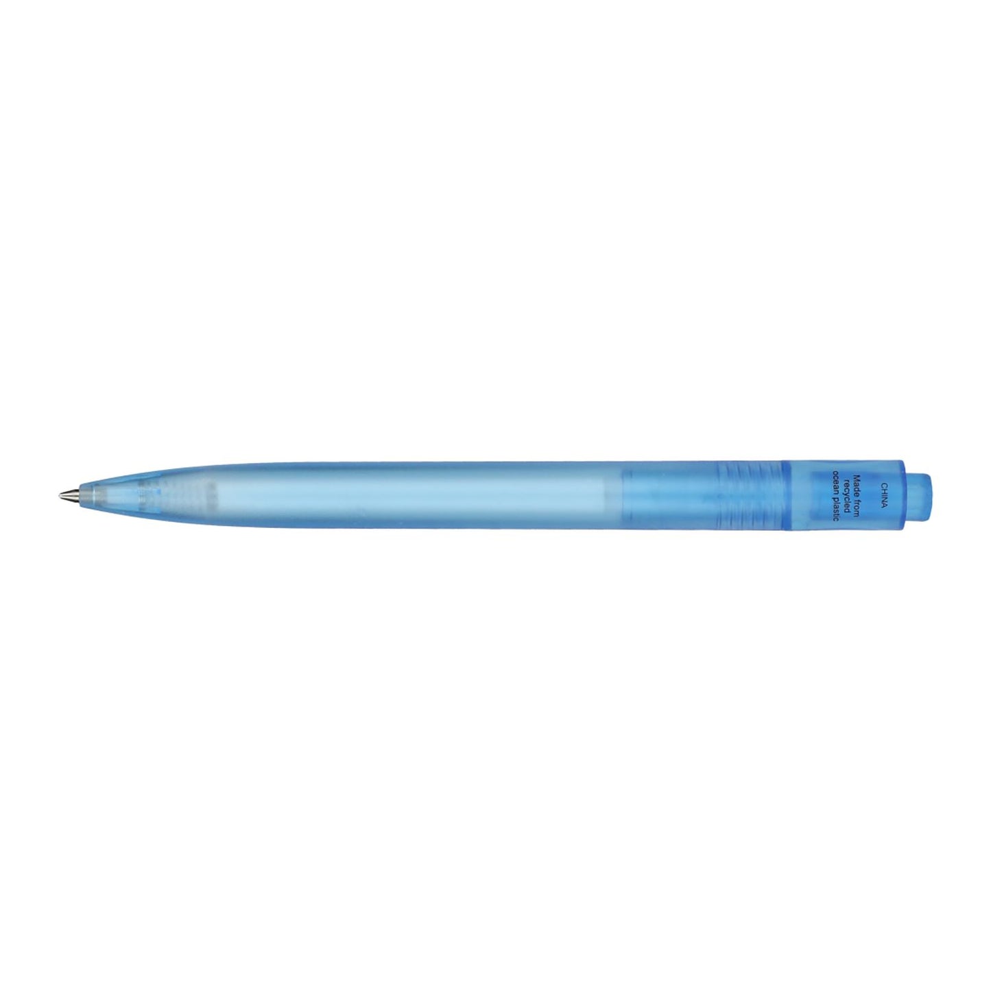 Recycled Ocean Bound Plastic Gel Pen - Blue
