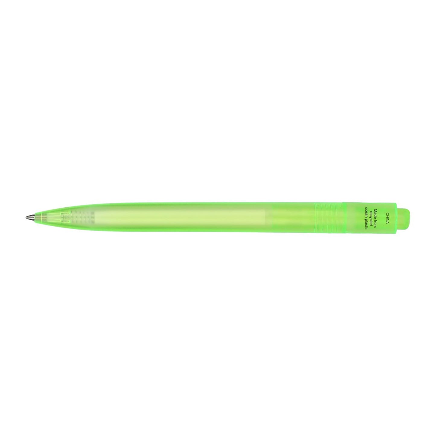 Recycled Ocean Bound Plastic Gel Pen - Green