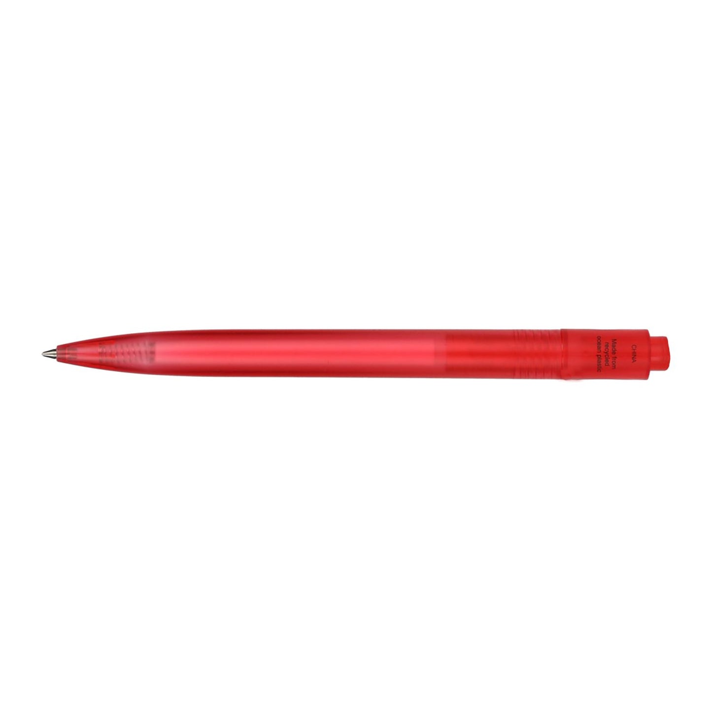 Recycled Ocean Bound Plastic Gel Pen - Red