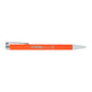 Maxi Recycled Aluminum Soft Touch Gel Pen - Orange