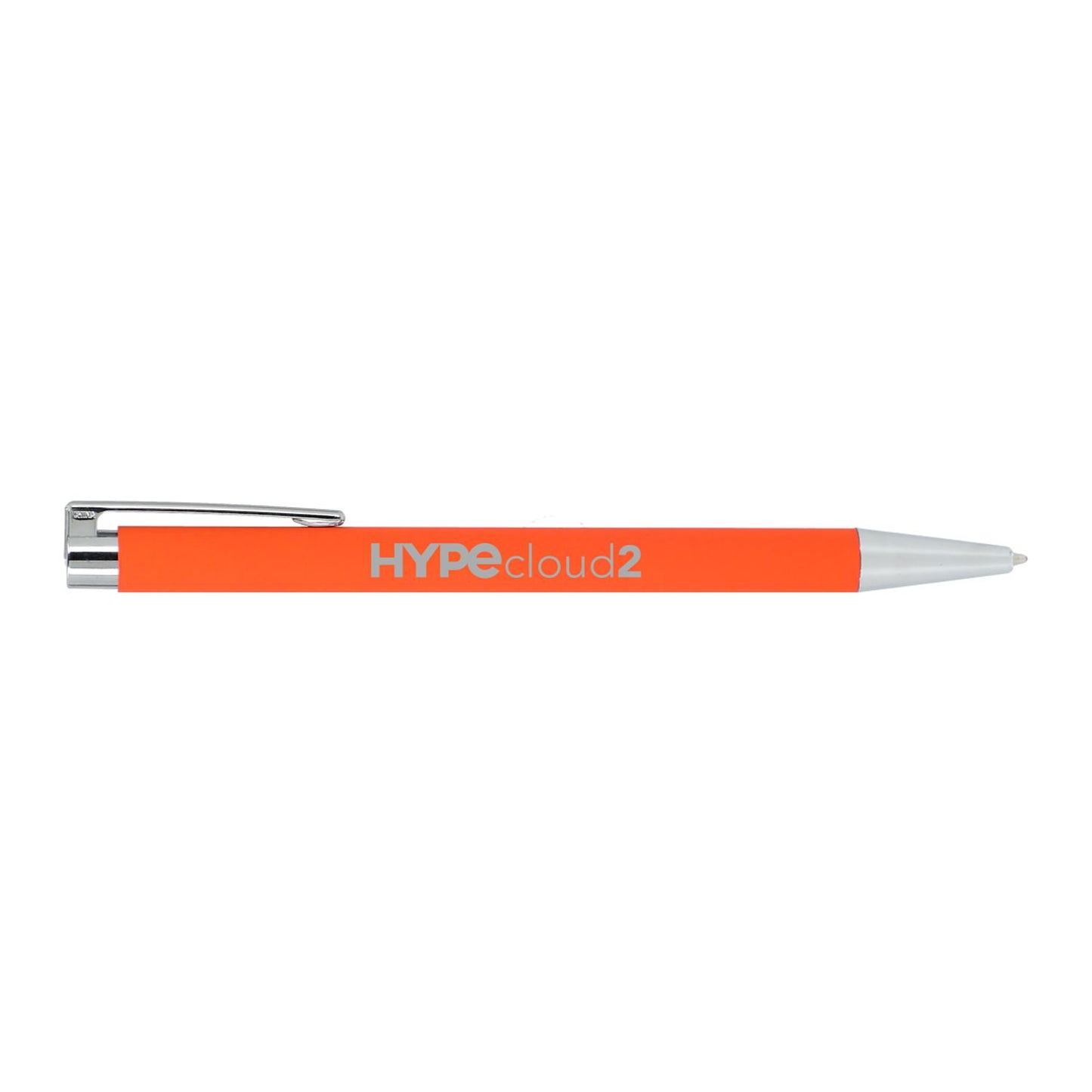 Maxi Recycled Aluminum Soft Touch Gel Pen - Orange