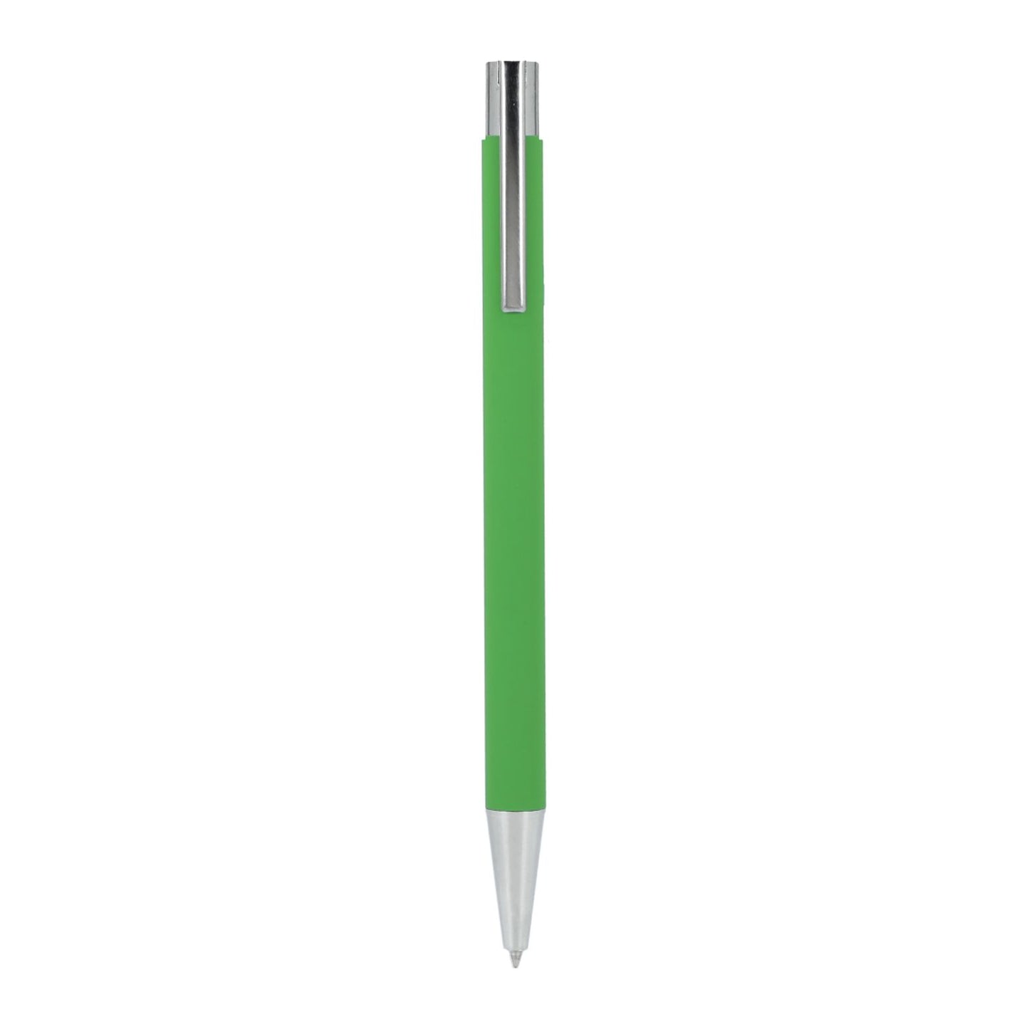 Maxi Recycled Aluminum Soft Touch Gel Pen - Green