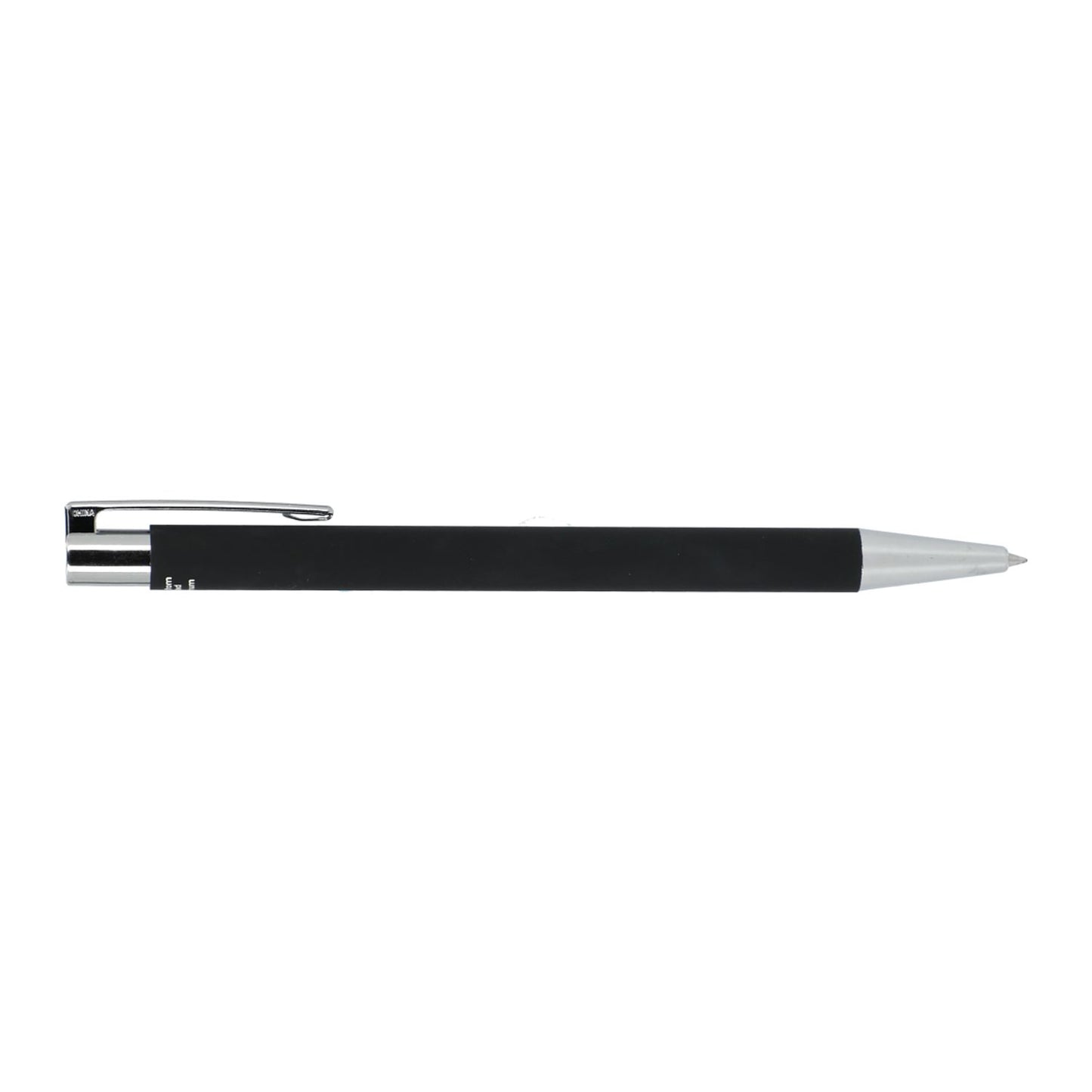 Maxi Recycled Aluminum Soft Touch Gel Pen - Black