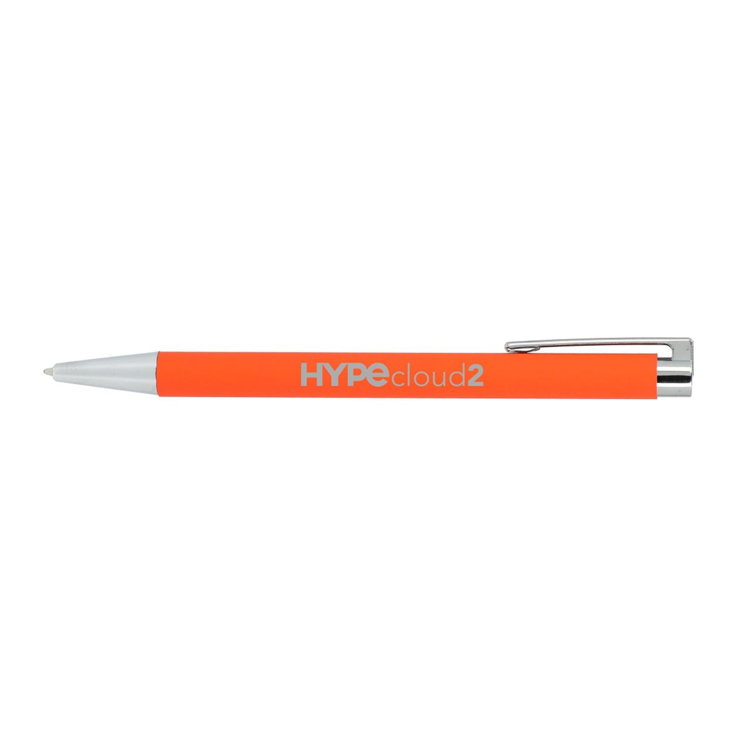 Maxi Recycled Aluminum Soft Touch Gel Pen - Orange