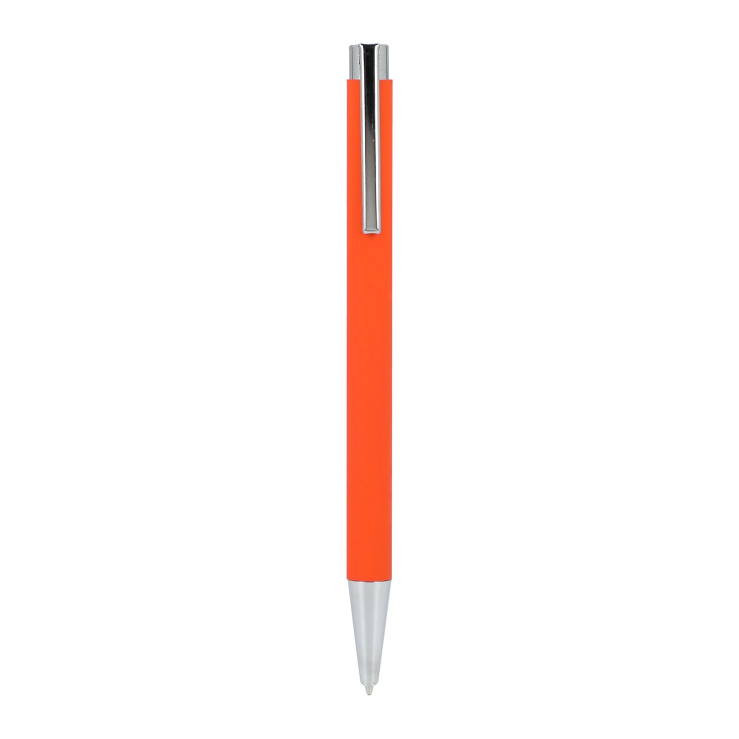 Maxi Recycled Aluminum Soft Touch Gel Pen - Orange